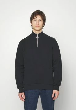 Han Kjøbenhavn HALF ZIP - Sweatshirt - Faded Black