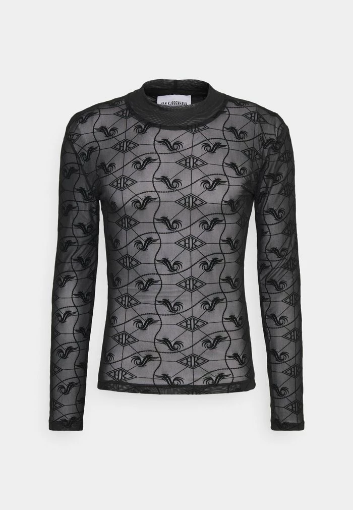 MONOGRAM TURTLENECK LONG SLEEVE - Long sleeved top - black Han Kjøbenhavn MONOGRAM TURTLENECK LONG SLEEVE - Long Sleeved Top - Black -Han Kjøbenhavn Shop aa891918f285411094230b30ca4eb7fe