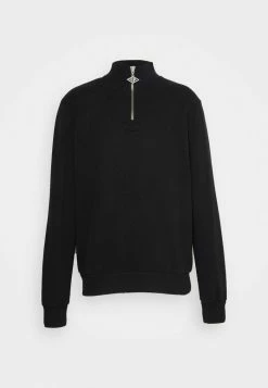 Han Kjøbenhavn HALF ZIP - Sweatshirt - Faded Black -Han Kjøbenhavn Shop abe7a17464e4441d8463f414ddd1743a
