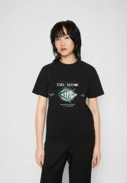 Han Kjøbenhavn ARTWORK TEE - Print T-shirt - Faded Black Galaxy