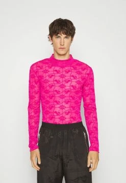 Han Kjøbenhavn MONOGRAM TURTLENECK LONG SLEEVE - Long Sleeved Top - Magenta