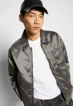 Han Kjøbenhavn BOXY SHIRT ZIP - Shirt - Faded Black -Han Kjøbenhavn Shop b3227d015e2247388824cbda2f439c07