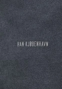 Han Kjøbenhavn DISTRESSED CREW LOGO - Sweatshirt - Dark Grey -Han Kjøbenhavn Shop c1f707297af741508d3069baddbdc81f
