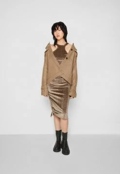 Han Kjøbenhavn RUCHE DRESS - Cocktail Dress / Party Dress - Light Brown -Han Kjøbenhavn Shop c76e5a566881491a8fe275c22553c97b