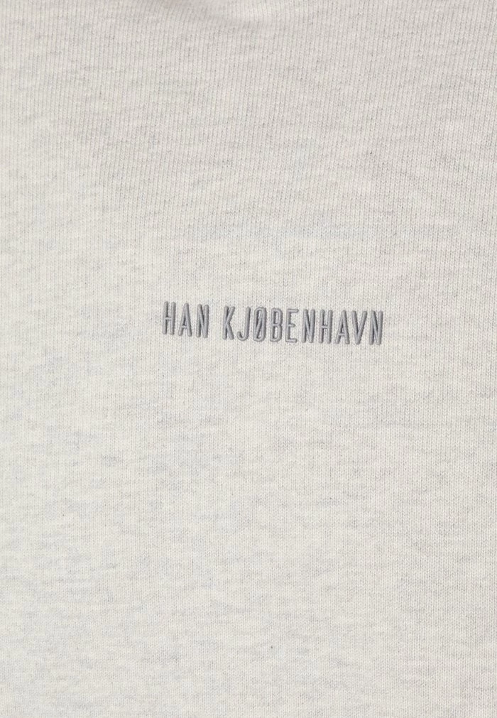 DISTRESSED HOODIE LOGO - Sweatshirt - grey melange Han Kjøbenhavn DISTRESSED HOODIE LOGO - Sweatshirt - Grey Melange -Han Kjøbenhavn Shop d6b8fbd1fad443978264df83bbba6535