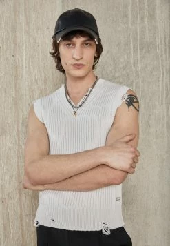 Han Kjøbenhavn KNIT VEST - Jumper - Off White -Han Kjøbenhavn Shop d9e35d51c70345c59e43d6a21bbcbdc0