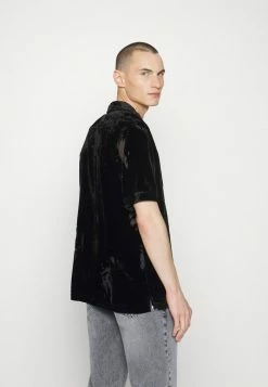 Han Kjøbenhavn SUMMER SHIRT SHORT SLEEVE - Shirt - Black Burnout -Han Kjøbenhavn Shop dc8b7712affb489a891947999f4dfe94