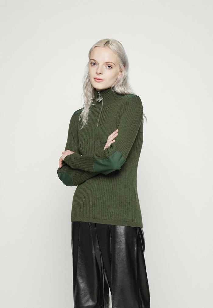 HALF ZIP - Jumper - green Han Kjøbenhavn HALF ZIP - Jumper - Green -Han Kjøbenhavn Shop deed14e1ac2e4ef6b3939fe764a31ee4