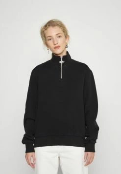 Han Kjøbenhavn HALF ZIP - Sweatshirt - Faded Black