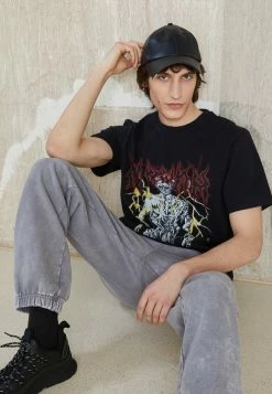 Han Kjøbenhavn ARTWORK TEE SHORT SLEEVE - Print T-shirt - Faded Black -Han Kjøbenhavn Shop df685da6b86e40ce9aba28df84475e60