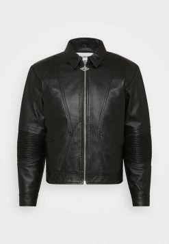 Han Kjøbenhavn CROPPED JACKET - Leather Jacket - Black -Han Kjøbenhavn Shop e2c59ba52c4040f987d95849ce4d0e4d