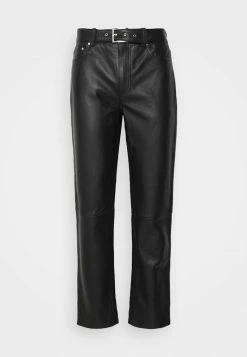 Han Kjøbenhavn BELTED TROUSERS - Leather Trousers - Black -Han Kjøbenhavn Shop e3ad6b68226444c19ec684f5befa87af