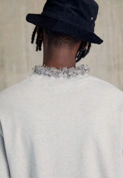 Han Kjøbenhavn DISTRESSED LONG SLEEVE - Sweatshirt - Grey Melange -Han Kjøbenhavn Shop e8d1b074b457403083d423b86f6d6cbc