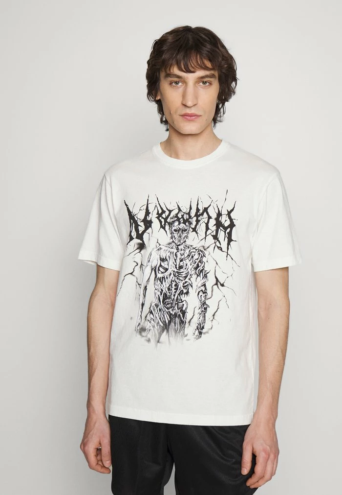 ARTWORK TEE SHORT SLEEVE - Print T-shirt - off white Han Kjøbenhavn ARTWORK TEE SHORT SLEEVE - Print T-shirt - Off White -Han Kjøbenhavn Shop e9be21dc841d42a9a83d88857be6dbd7