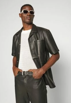 Han Kjøbenhavn BELTED TROUSERS - Leather Trousers - Black -Han Kjøbenhavn Shop eb68ebeeff1f4352a0d9d0f9db58464b