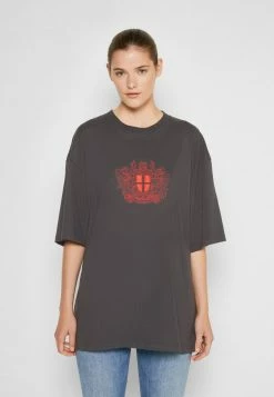Han Kjøbenhavn BOYFRIEND TEE - Print T-shirt - Faded Black