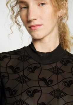Han Kjøbenhavn MONOGRAM TURTLENECK - Long Sleeved Top - Black -Han Kjøbenhavn Shop f05462645798435aadea3e2d71274f5e