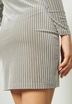 Han Kjøbenhavn HALF ZIP DRESS - Shift Dress - Silver -Han Kjøbenhavn Shop f22e7f0165d74b25a00b33a7eb4fe5a7