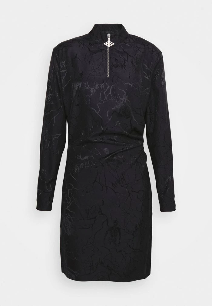 HALF ZIP PLEATED DRESS - Shift dress - black Han Kjøbenhavn HALF ZIP PLEATED DRESS - Shift Dress - Black -Han Kjøbenhavn Shop f32a4a59162748f1a0914ad890efc60a
