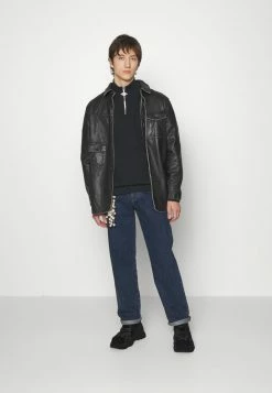 Han Kjøbenhavn HALF ZIP - Sweatshirt - Faded Black -Han Kjøbenhavn Shop f450252fbccd409d9133e31e4a3baf57