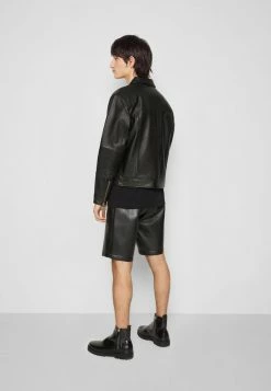 Han Kjøbenhavn CROPPED JACKET - Leather Jacket - Black -Han Kjøbenhavn Shop f5c4b8feca17490690357d766342ab2a