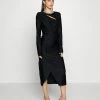 Han Kjøbenhavn DRAPE DRESS - Jersey Dress - Black -Han Kjøbenhavn Shop f6fd22c582ce4631a81fc947b33759a8