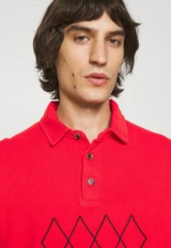 Han Kjøbenhavn SHIRT LONG SLEEVE - Polo Shirt - Red -Han Kjøbenhavn Shop f8ca4587094f49e997b09ff3ad0fe795