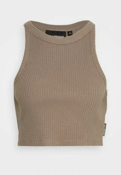 Han Kjøbenhavn CROPPED RACER - Top - Brown -Han Kjøbenhavn Shop f97327d966414296bcf74e0c9c8e7387